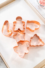 Christmas cookie-cutter peppermint fudge