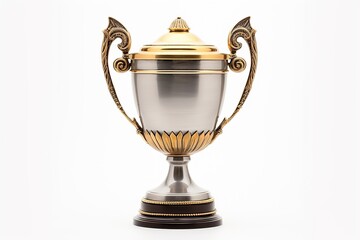 Fototapeta na wymiar Image of the golden trophy for the winner