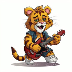 Tiger Astronaut in Vector Art