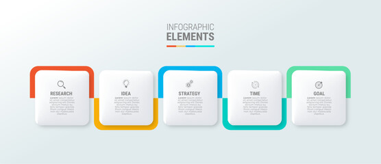 Steps infographic design