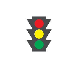 Traffic light icon. Vector illustration.