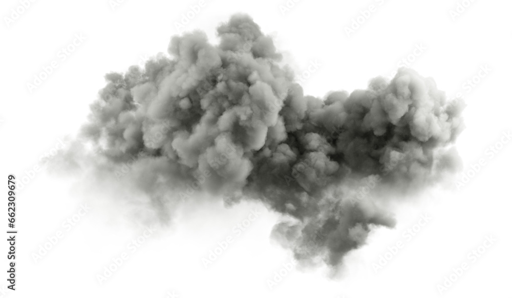 Aufkleber Mystery gloomy clouds meteorology isolate transparent background 3d render png