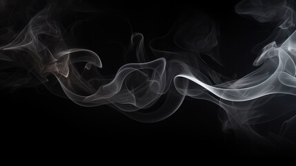 Obraz premium smoke on a black background. High quality photo, background, design, pattern, modern, bright, fog and smoke, illustration, art, abstract backgrounds, creativity.
