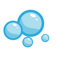 Water Blue Bubble Illustration