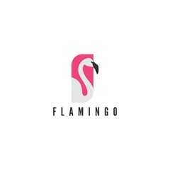 flamingo logo animal art logo design illustration flamingo logo vector template