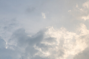 Blue sky with cloud.