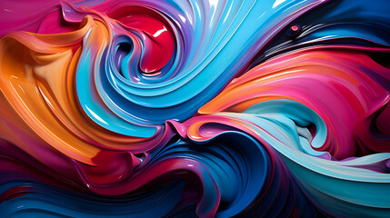 Abstract colorful fluid background