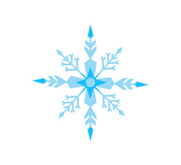 Snowflake vector illustration on white background