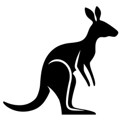 Kangaroo Silhouette Images. Kangaroo Icon Vector Illustration. SVG