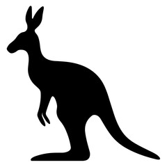 Kangaroo Silhouette Images. Kangaroo Icon Vector Illustration. SVG