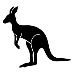 Kangaroo Silhouette Images. Kangaroo Icon Vector Illustration. SVG