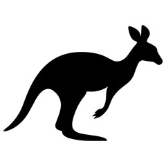 Kangaroo Silhouette Images. Kangaroo Icon Vector Illustration. SVG