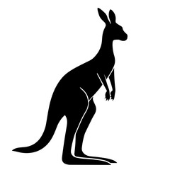 Kangaroo Silhouette Images. Kangaroo Icon Vector Illustration. SVG