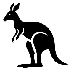 Kangaroo Silhouette Images. Kangaroo Icon Vector Illustration. SVG