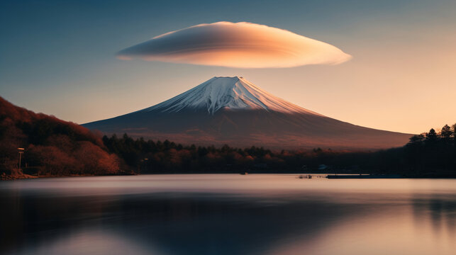 おもしろ雲と富士山12