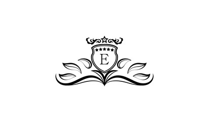 royal crown emblem logo E