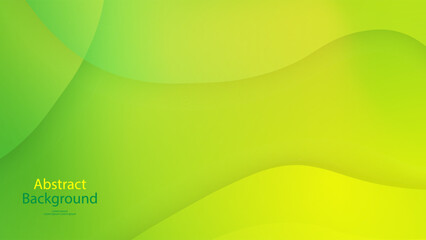green and Yellow color background abstract art vector