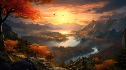  Beautiful Japan Valley with stunning view game art © Damian Sobczyk