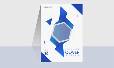 Corporate Book Cover Design Template in A4 size