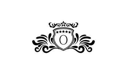 Obraz premium Luxury Retro Elegant Logo O