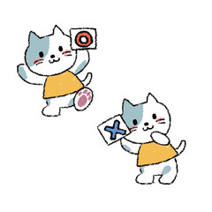 ネコまるばつ