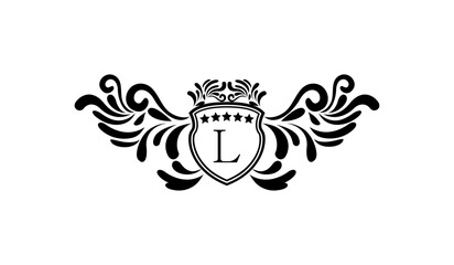 Luxury Retro Elegant Logo L