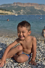 Kid on the beach