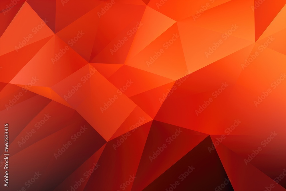 Poster a red and black abstract background with triangles.