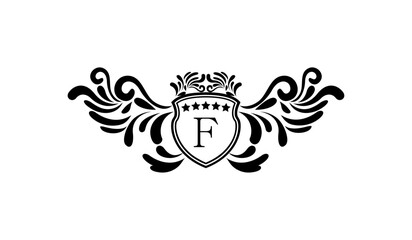 Luxury Retro Elegant Logo F