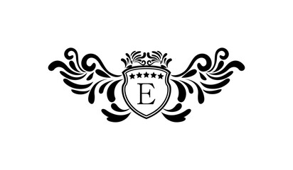 Luxury Retro Elegant Logo E
