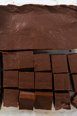 Homemade plain fudge