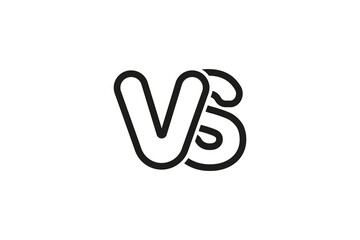 Versus or VS Logo Design Template
