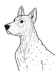 I Love Dogs! Different Breeds Coloring Book