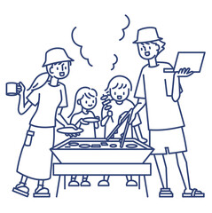 様々なワーケーションスタイル バーベキューしながら