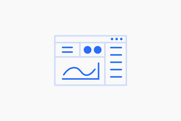 browser coding illustration in flat style design. Vector illustration.

