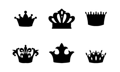 ancient crowns silhouettes