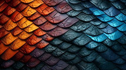 texture of dragon scales, reptile skin, metallic colorful background
