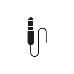AUX icon. Audio cable icon. Aux sign. Audio cable sign. DJ cable symbol. Aux symbol vector pictogram flat sign design. UX UI icon