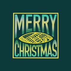 Merry Christmas scripture in square