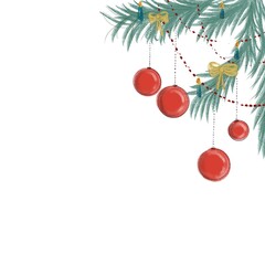 Corner Christmas frame