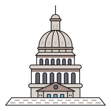 World famous building for Texas State Capitol Austin