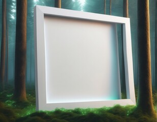 3d illustration. a white blank billboard. 3d rendering. mockup for your design. 3d illustration. a white blank billboard. 3d rendering. mockup for your design. empty wooden board background with gre