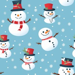 "Frosty Snowman Faces: A Cozy Knitting Pattern" Generativ ai.