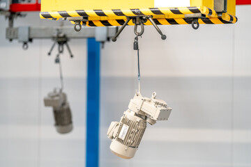 automated line for the production of electric motors in the factory
