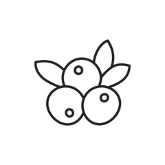 Berries icon. Berries sign. Berries symbol vector pictogram. UX UI icon