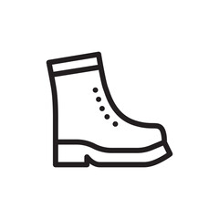 Boots icon. Boots sign. Boots symbol vector pictogram. Boot sign. UX UI icon