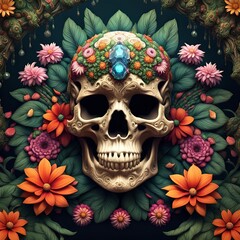 Day of the Dead Skull One