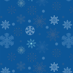 Christmas Snowflake Seamless Pattern