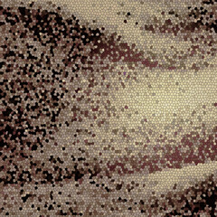 Mosaic abstract pattern in shades of brown