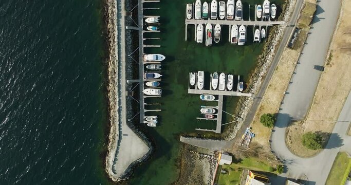 Marina in Volda, Norway